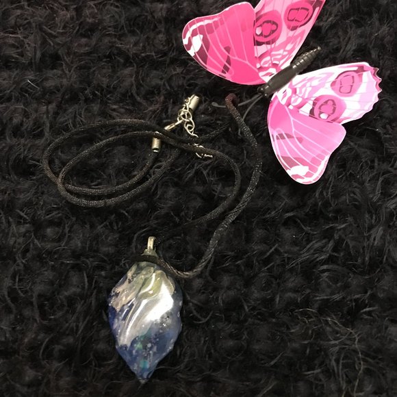 Exclusive Unique Rare Vintage Sea Glass ONe of a Kind Handmade Necklace - Picture 12 of 16